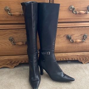 Adrian Vittadini Black Knee High Boots